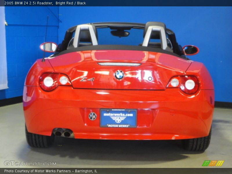 Bright Red / Black 2005 BMW Z4 2.5i Roadster