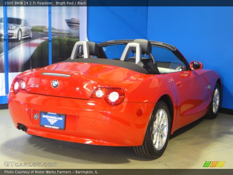 Bright Red / Black 2005 BMW Z4 2.5i Roadster