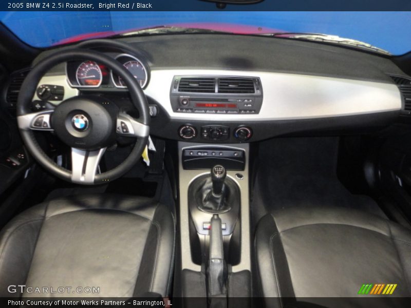 Bright Red / Black 2005 BMW Z4 2.5i Roadster