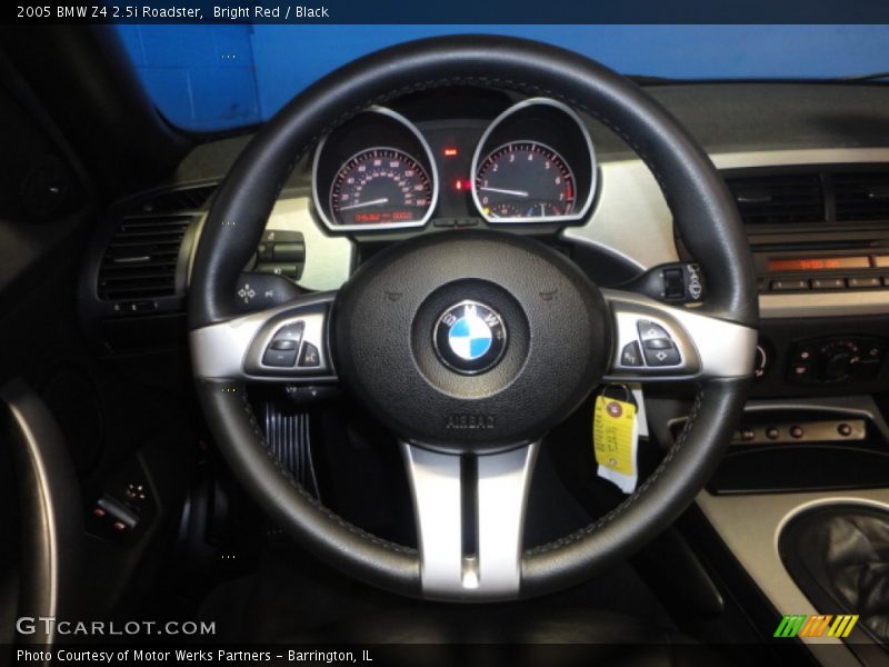 Bright Red / Black 2005 BMW Z4 2.5i Roadster