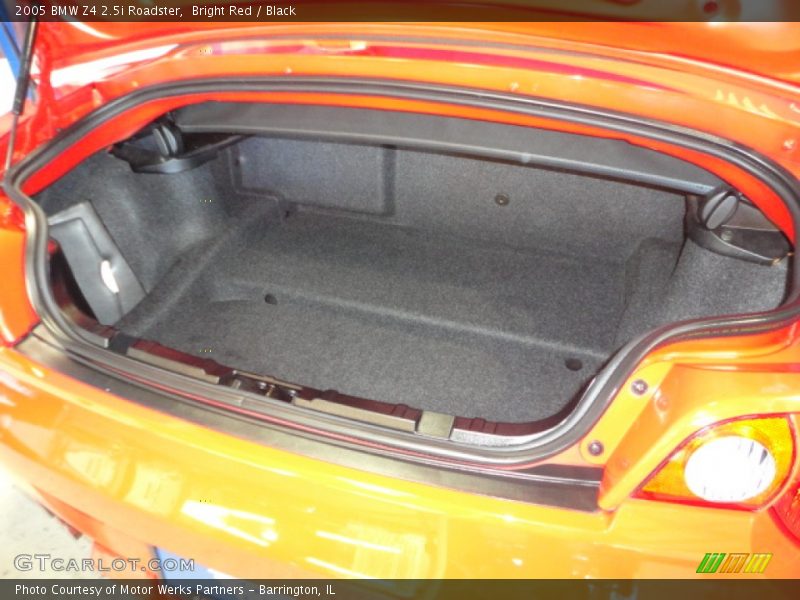 Bright Red / Black 2005 BMW Z4 2.5i Roadster