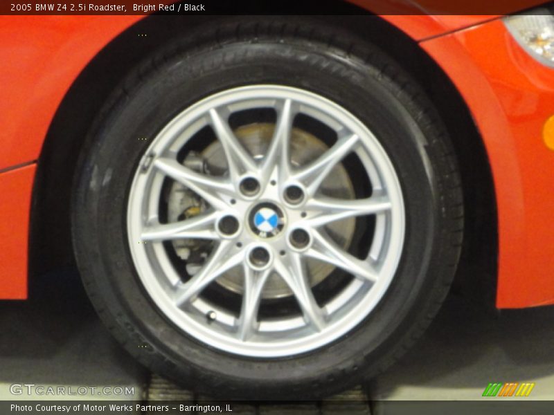Bright Red / Black 2005 BMW Z4 2.5i Roadster