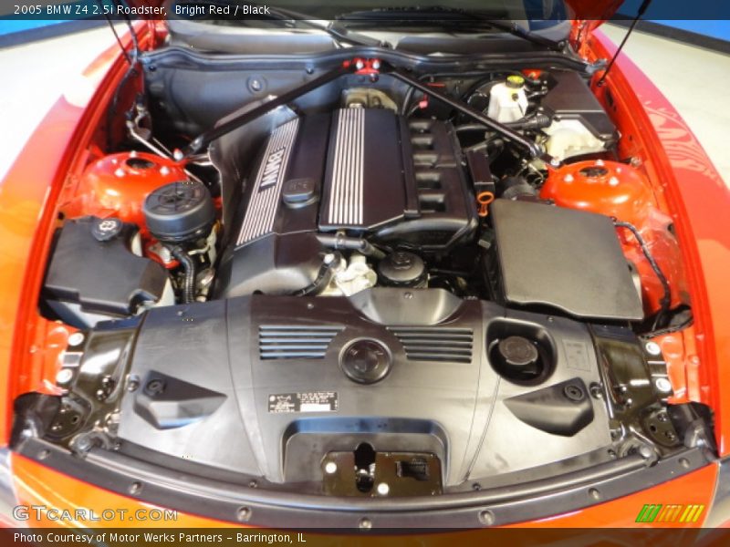 Bright Red / Black 2005 BMW Z4 2.5i Roadster