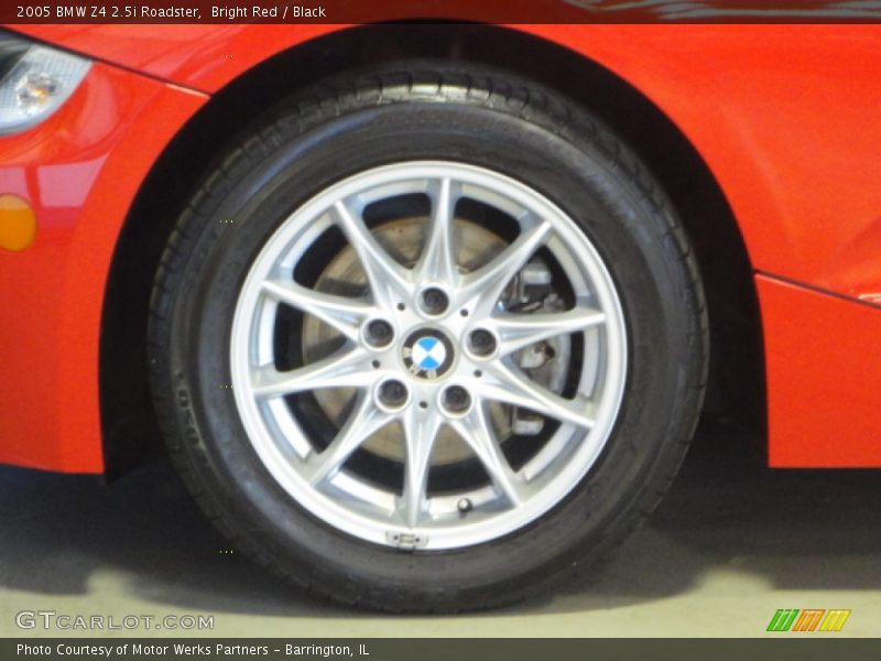 Bright Red / Black 2005 BMW Z4 2.5i Roadster