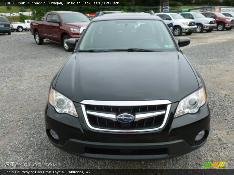 Obsidian Black Pearl / Off Black 2008 Subaru Outback 2.5i Wagon