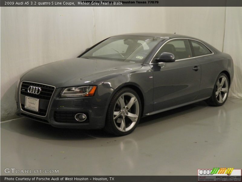 Meteor Grey Pearl / Black 2009 Audi A5 3.2 quattro S Line Coupe