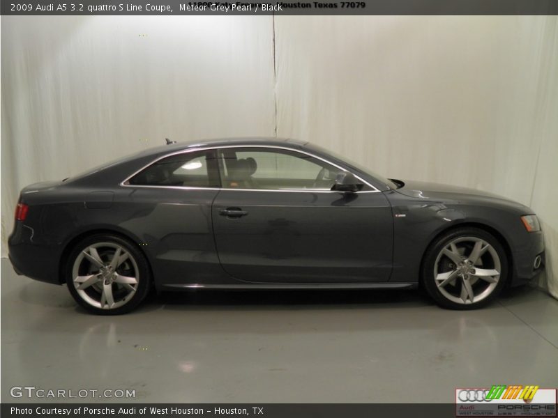 Meteor Grey Pearl / Black 2009 Audi A5 3.2 quattro S Line Coupe