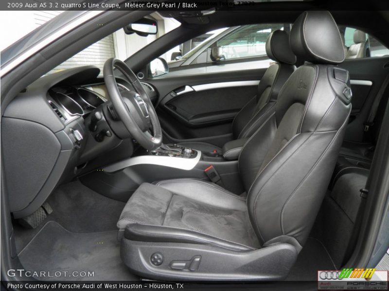 Meteor Grey Pearl / Black 2009 Audi A5 3.2 quattro S Line Coupe