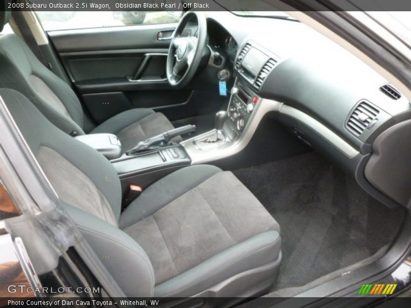 Obsidian Black Pearl / Off Black 2008 Subaru Outback 2.5i Wagon