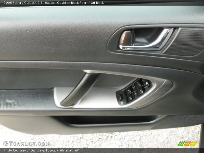 Obsidian Black Pearl / Off Black 2008 Subaru Outback 2.5i Wagon