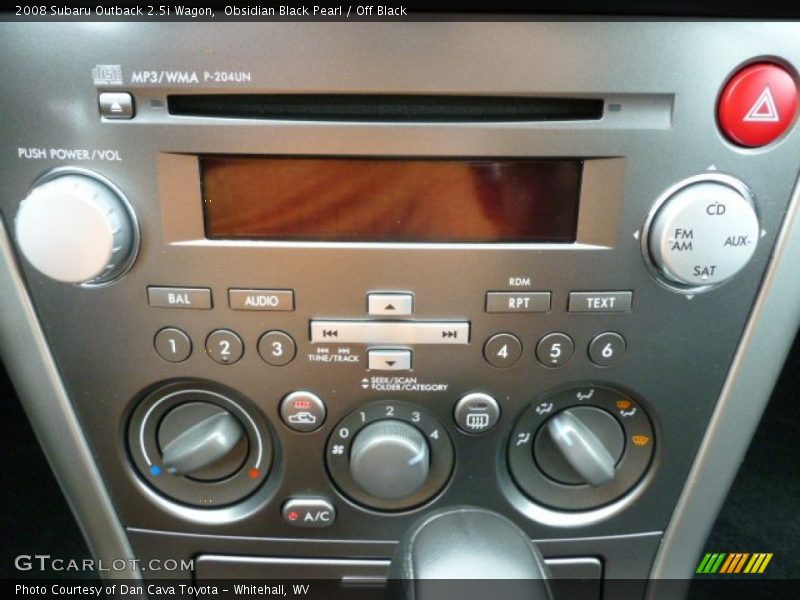 Obsidian Black Pearl / Off Black 2008 Subaru Outback 2.5i Wagon