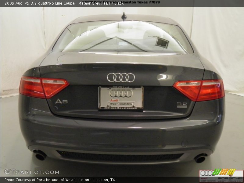 Meteor Grey Pearl / Black 2009 Audi A5 3.2 quattro S Line Coupe