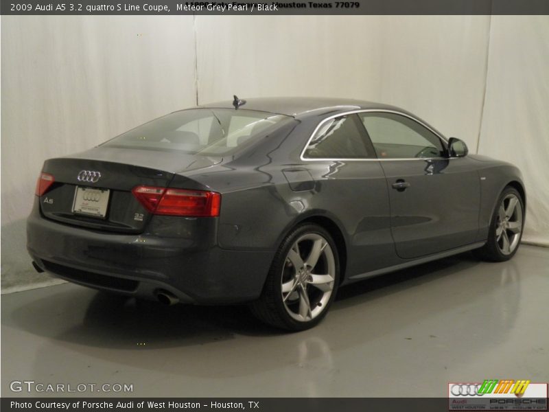 Meteor Grey Pearl / Black 2009 Audi A5 3.2 quattro S Line Coupe