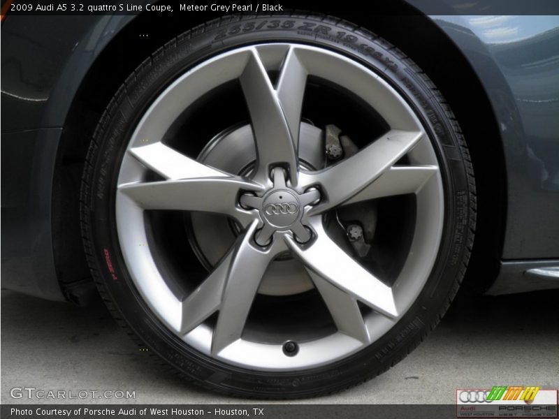 Meteor Grey Pearl / Black 2009 Audi A5 3.2 quattro S Line Coupe
