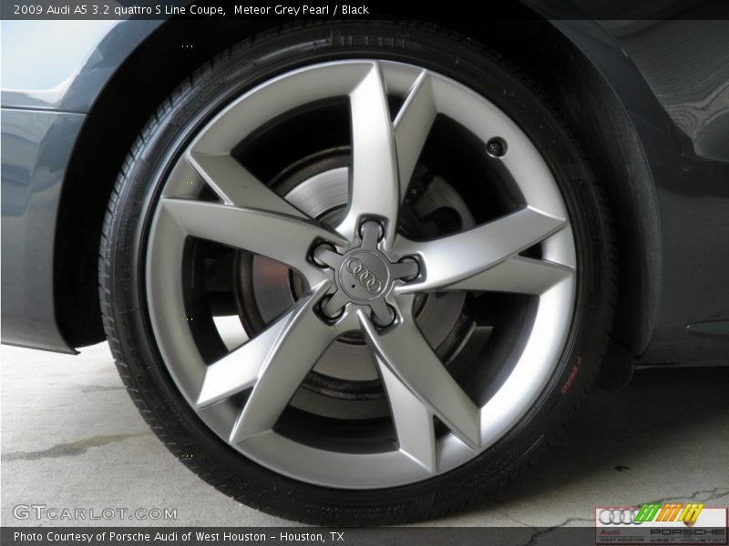 Meteor Grey Pearl / Black 2009 Audi A5 3.2 quattro S Line Coupe
