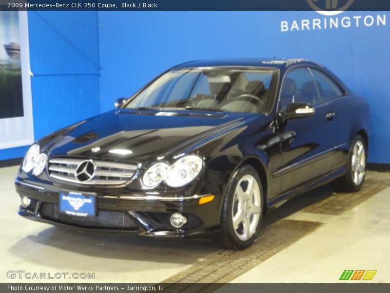 Black / Black 2009 Mercedes-Benz CLK 350 Coupe