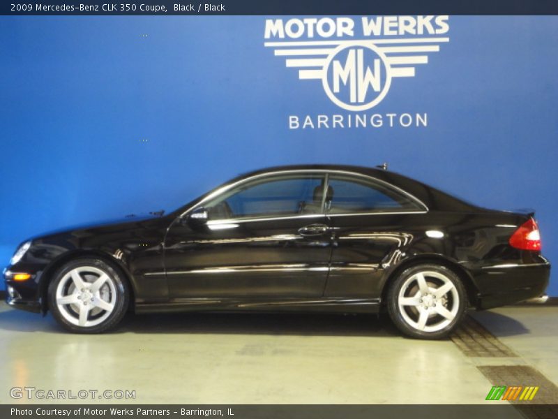 Black / Black 2009 Mercedes-Benz CLK 350 Coupe