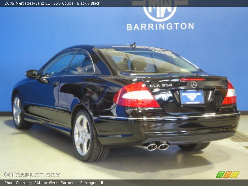 Black / Black 2009 Mercedes-Benz CLK 350 Coupe