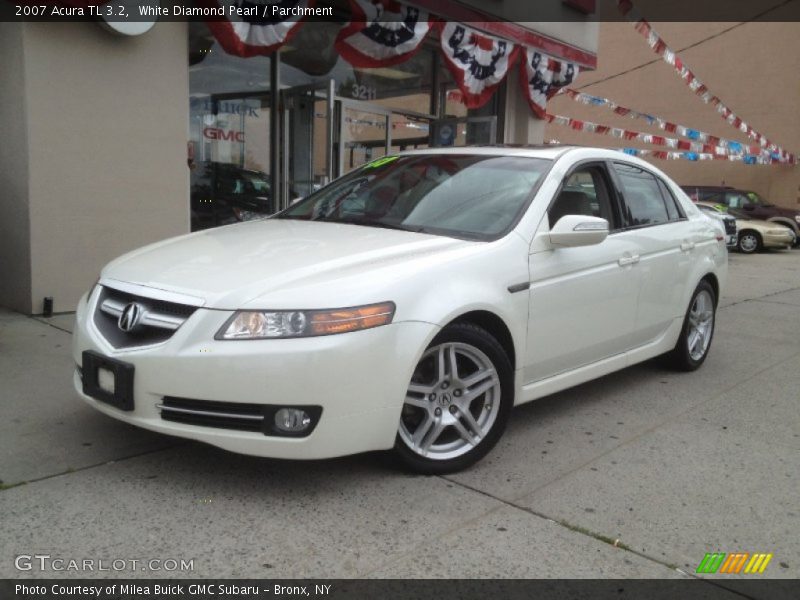 White Diamond Pearl / Parchment 2007 Acura TL 3.2