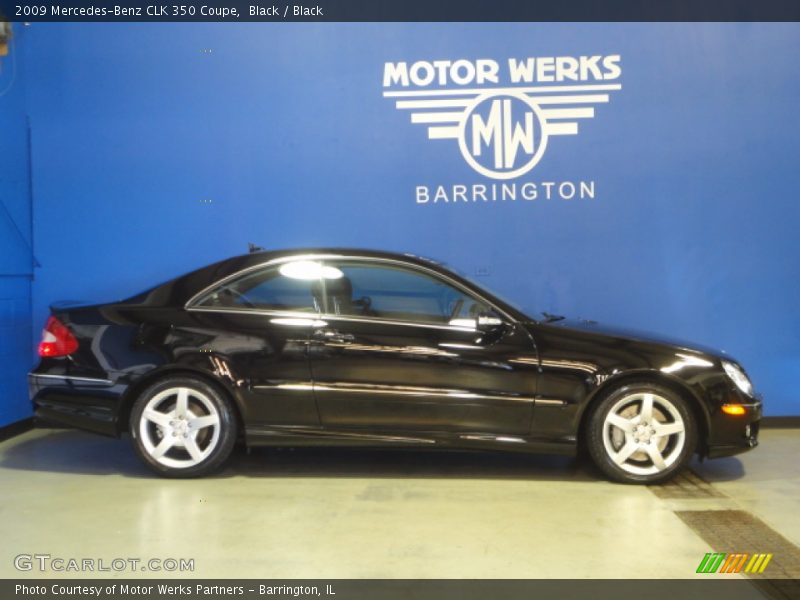 Black / Black 2009 Mercedes-Benz CLK 350 Coupe