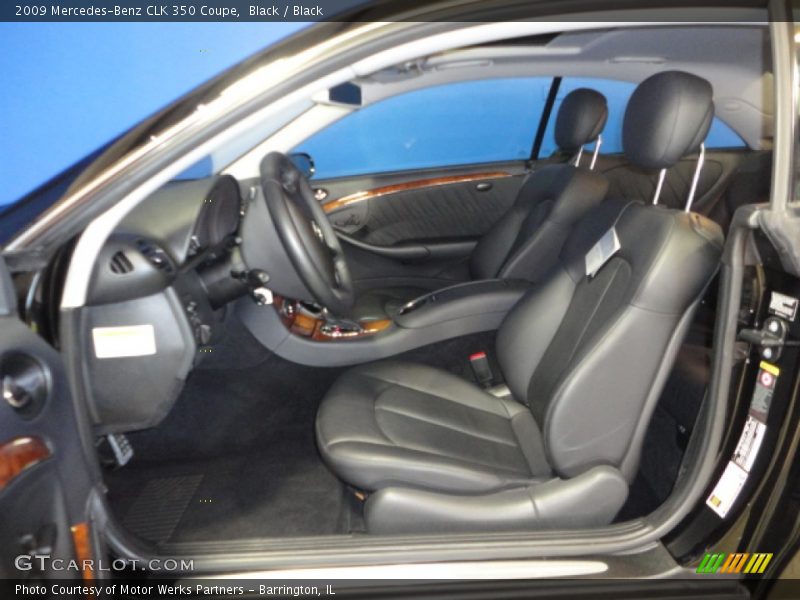 Black / Black 2009 Mercedes-Benz CLK 350 Coupe