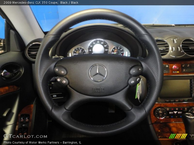Black / Black 2009 Mercedes-Benz CLK 350 Coupe