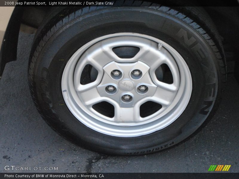 Light Khaki Metallic / Dark Slate Gray 2008 Jeep Patriot Sport