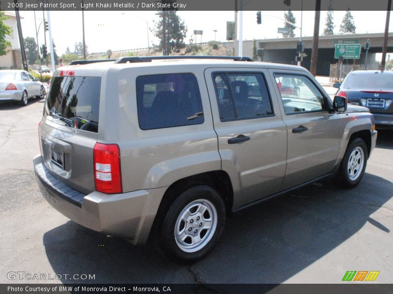 Light Khaki Metallic / Dark Slate Gray 2008 Jeep Patriot Sport