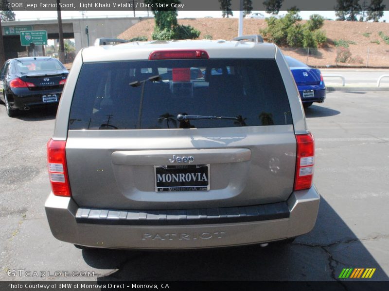 Light Khaki Metallic / Dark Slate Gray 2008 Jeep Patriot Sport