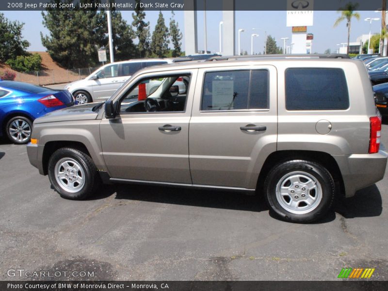 Light Khaki Metallic / Dark Slate Gray 2008 Jeep Patriot Sport