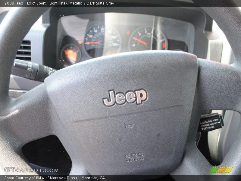 Light Khaki Metallic / Dark Slate Gray 2008 Jeep Patriot Sport