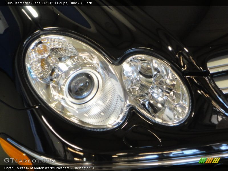 Black / Black 2009 Mercedes-Benz CLK 350 Coupe