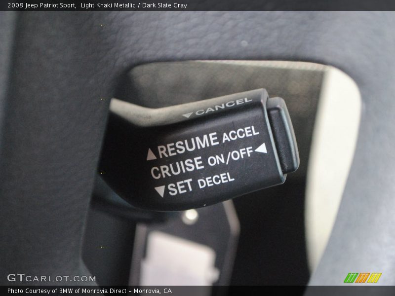 Light Khaki Metallic / Dark Slate Gray 2008 Jeep Patriot Sport