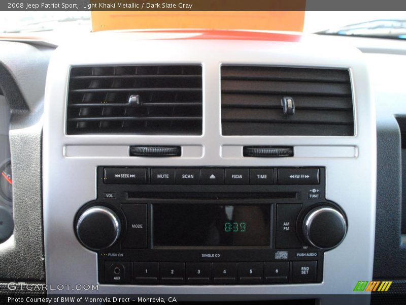 Light Khaki Metallic / Dark Slate Gray 2008 Jeep Patriot Sport