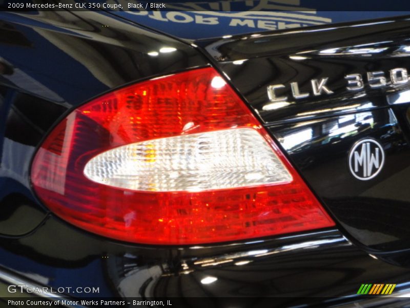 Black / Black 2009 Mercedes-Benz CLK 350 Coupe