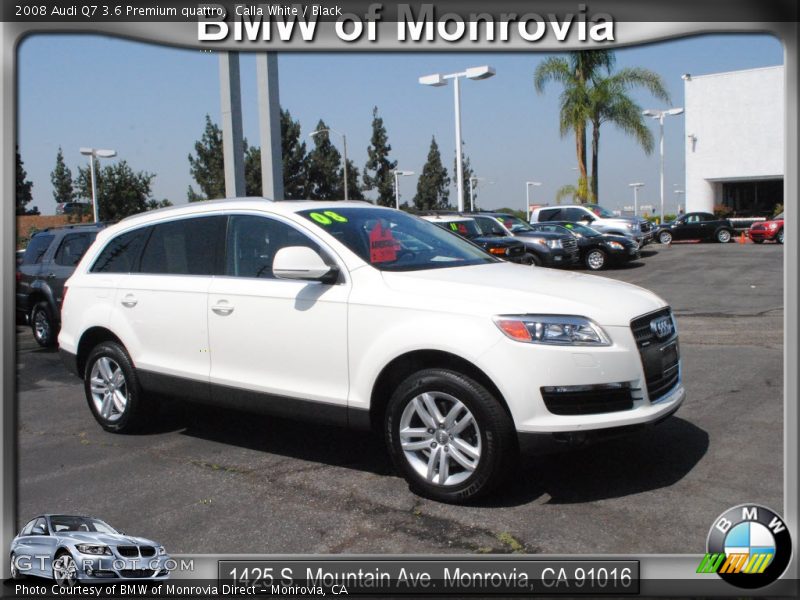 Calla White / Black 2008 Audi Q7 3.6 Premium quattro