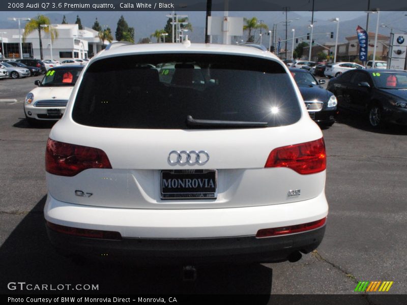 Calla White / Black 2008 Audi Q7 3.6 Premium quattro