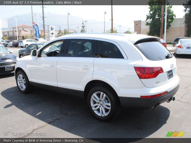 Calla White / Black 2008 Audi Q7 3.6 Premium quattro