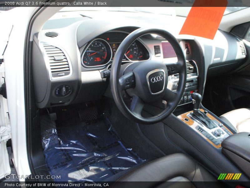Calla White / Black 2008 Audi Q7 3.6 Premium quattro