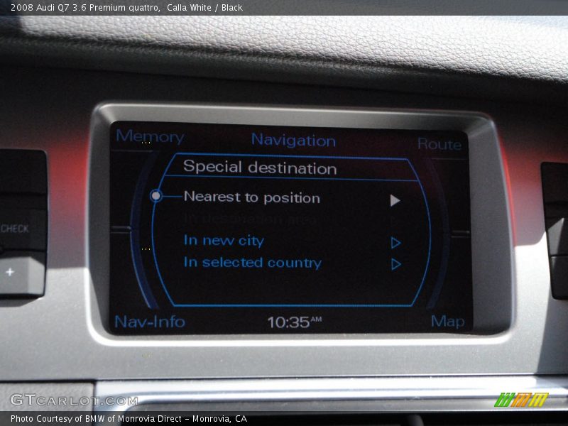 Calla White / Black 2008 Audi Q7 3.6 Premium quattro