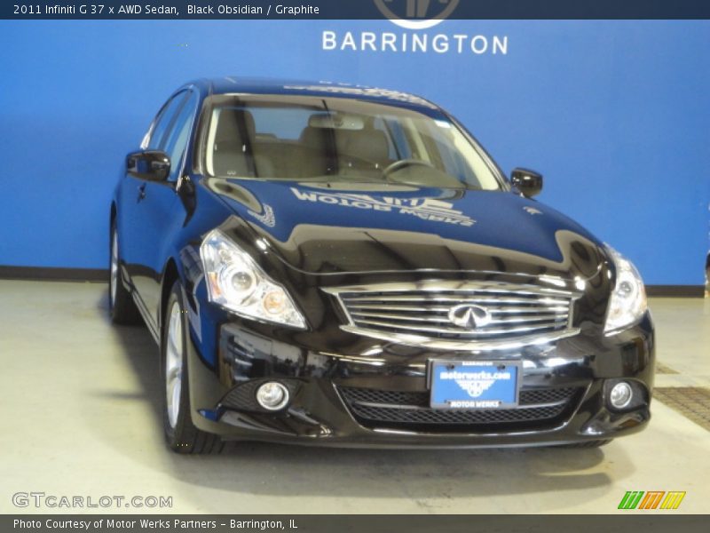 Black Obsidian / Graphite 2011 Infiniti G 37 x AWD Sedan