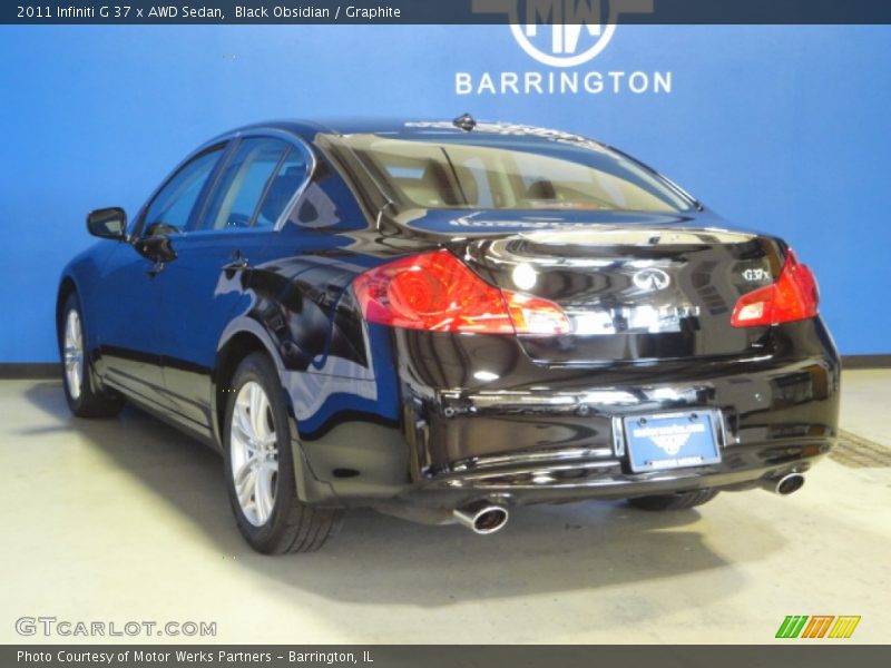 Black Obsidian / Graphite 2011 Infiniti G 37 x AWD Sedan