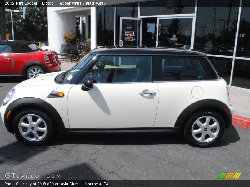 Pepper White / Black/Grey 2009 Mini Cooper Hardtop