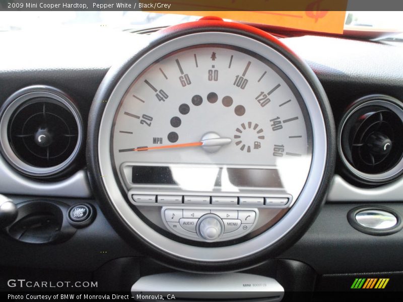 Pepper White / Black/Grey 2009 Mini Cooper Hardtop