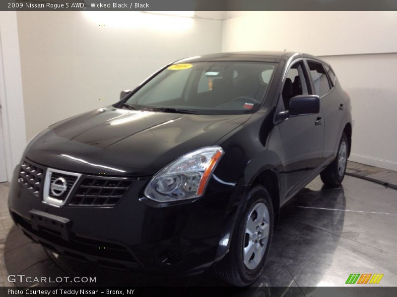 Wicked Black / Black 2009 Nissan Rogue S AWD