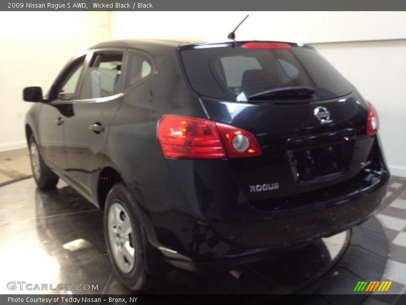Wicked Black / Black 2009 Nissan Rogue S AWD