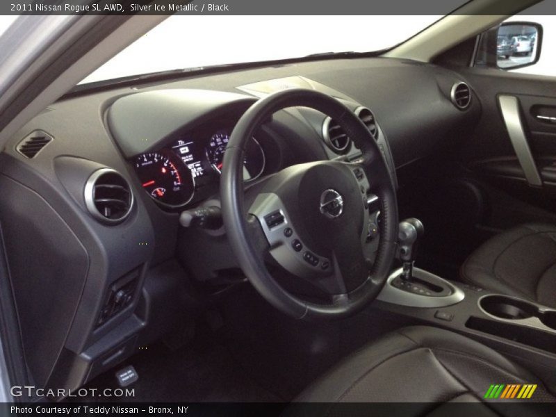 Silver Ice Metallic / Black 2011 Nissan Rogue SL AWD