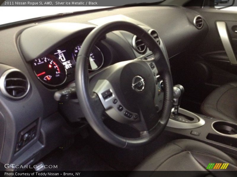 Silver Ice Metallic / Black 2011 Nissan Rogue SL AWD