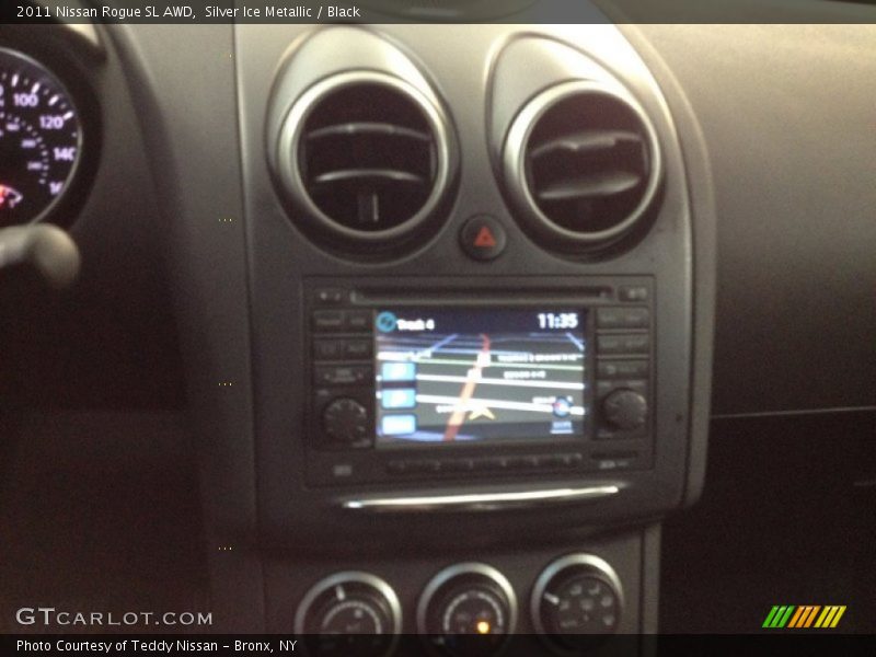 Silver Ice Metallic / Black 2011 Nissan Rogue SL AWD