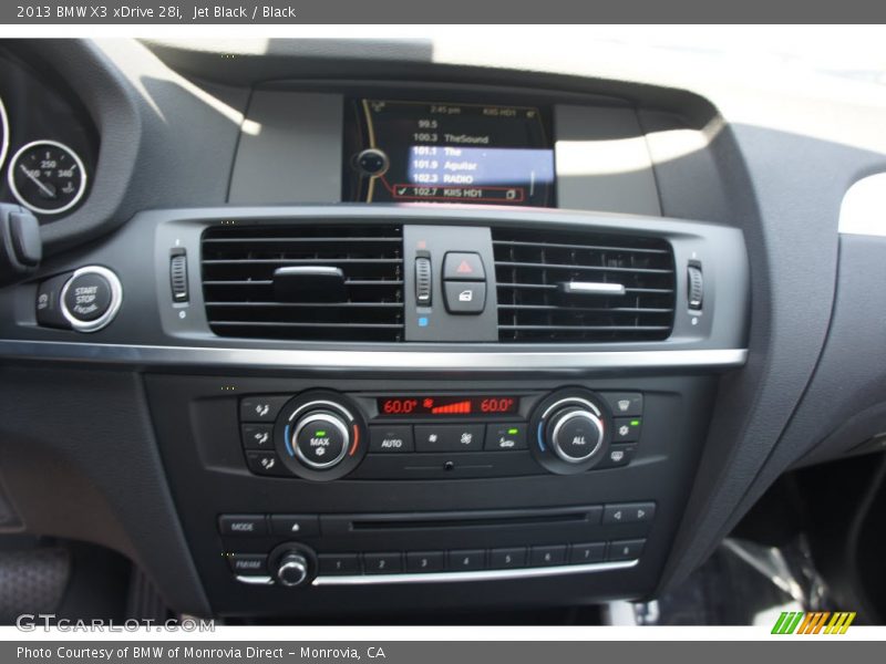 Jet Black / Black 2013 BMW X3 xDrive 28i